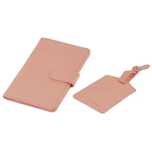 Passport Holder & Luggage Pink Main